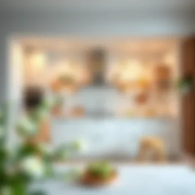 Bright kitchen design promoting openness and utility