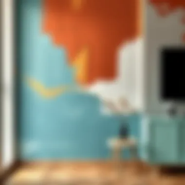 A beautifully painted accent wall