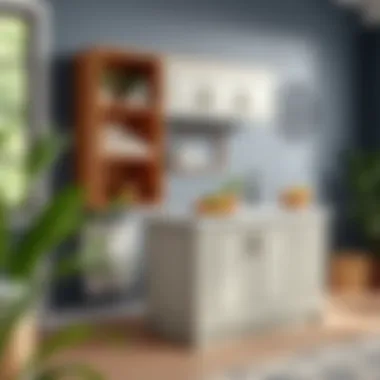 Compact island unit optimizing small space functionalities