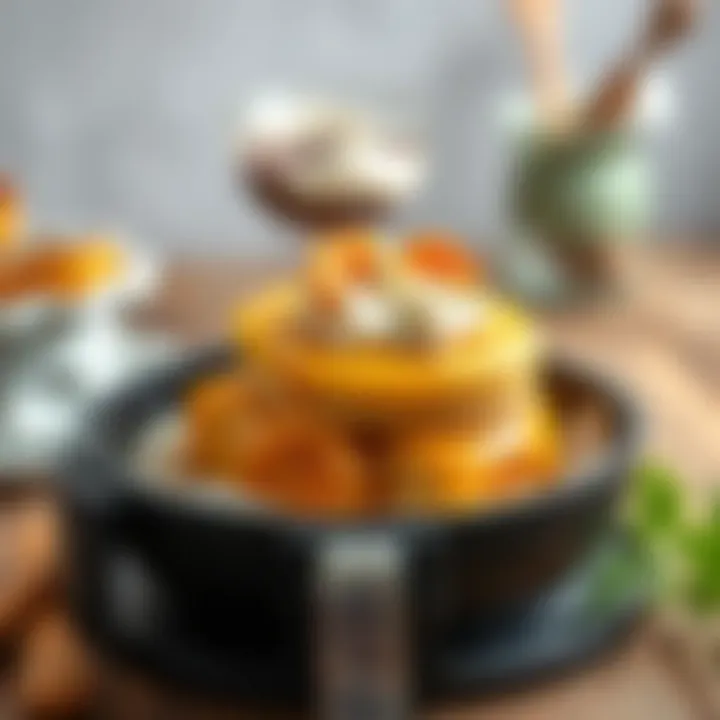 Mouth-Watering Air-Fryer Dessert A mouth-watering dessert made in an air fryer