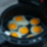 Airfryer perfectly cooked eggs