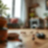 Illustration of ants in a home setting