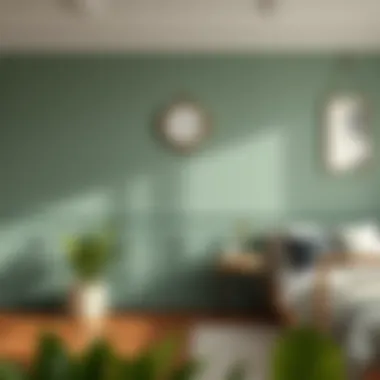 Combination of baseboard colors enhancing interior design