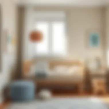 A harmonious nursery showcasing neutral tones, creating a peaceful and balanced environment.