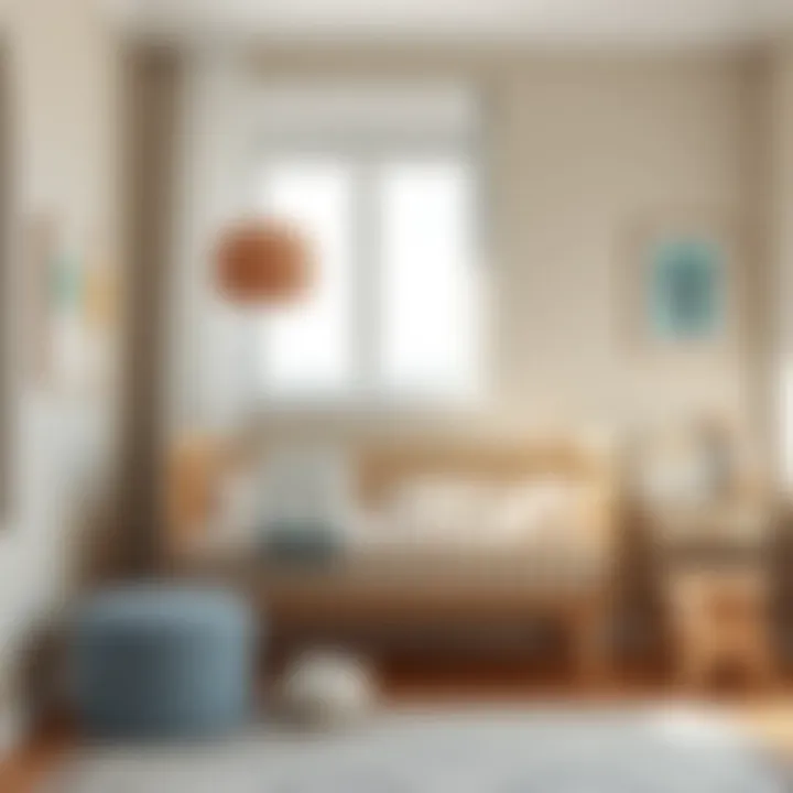 A harmonious nursery showcasing neutral tones, creating a peaceful and balanced environment.