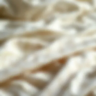 Exploring Fabric Textures in Bedding Options Detailed view of fabric textures in bedding options
