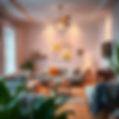 Cozy Living Room Lighting Configuration Cozy living room with optimal lighting setup