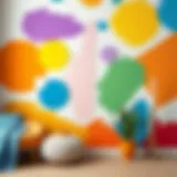 Vibrant color palette for wall paints