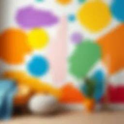 Vibrant color palette for wall paints