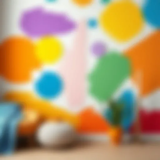 Vibrant color palette for wall paints