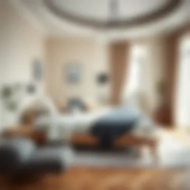 Tranquil Bedroom Aesthetics A cozy bedroom with a soothing color scheme enhancing tranquility