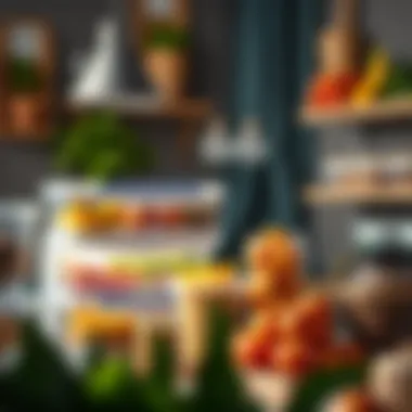 Visual representation of fresh food storage