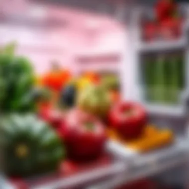 Fresh produce stored at ideal temperatures