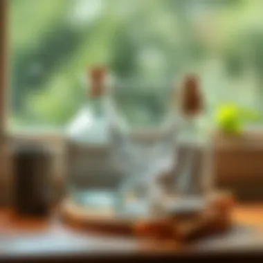 Natural cleaning solutions for glass