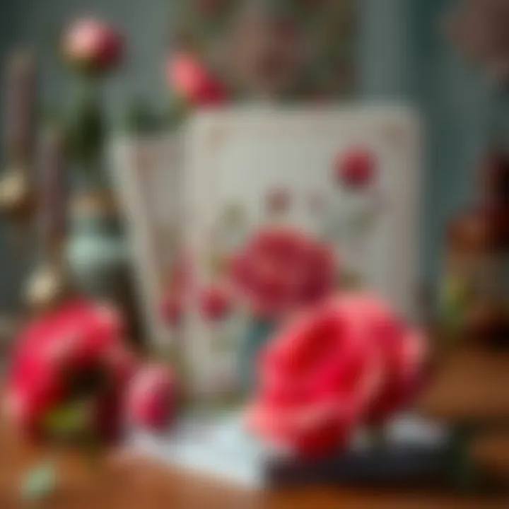 Elegant ceyiz listesi defteri with floral designs