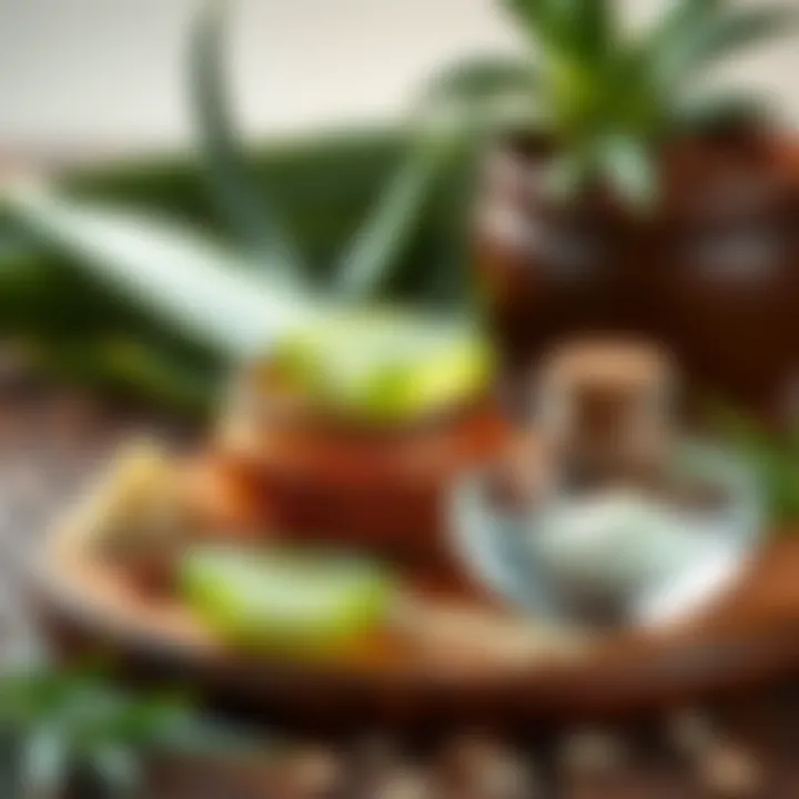 DIY aloe vera face mask ingredients