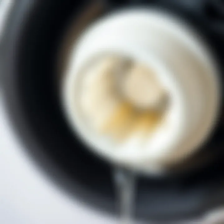 A close-up view of a clean aspirator filter showcasing its pristine condition.