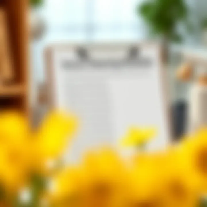 A checklist for periodic home cleaning routines on a clipboard