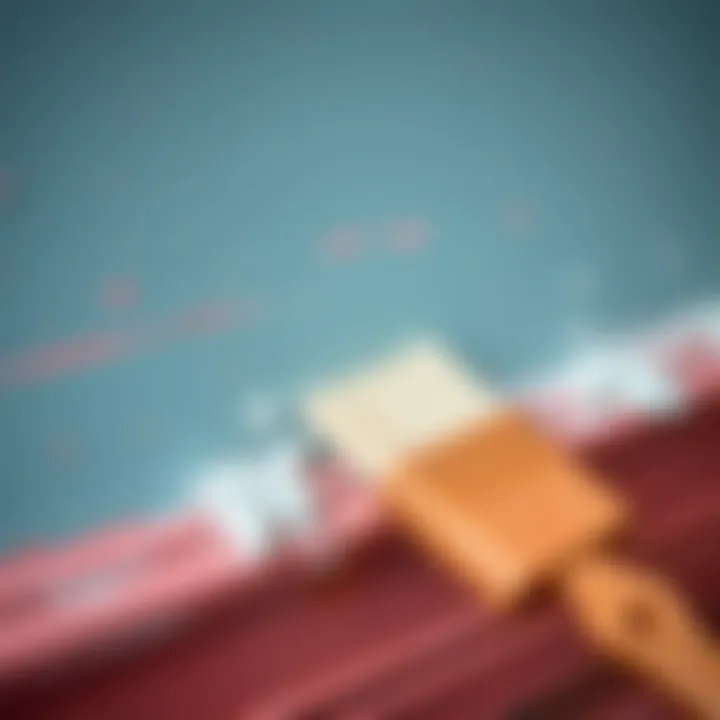 Detailed view of cleaning paint residue