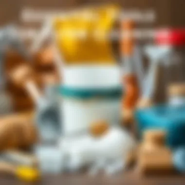 A visual guide outlining the essential tools needed for cleaning aspirator filters.