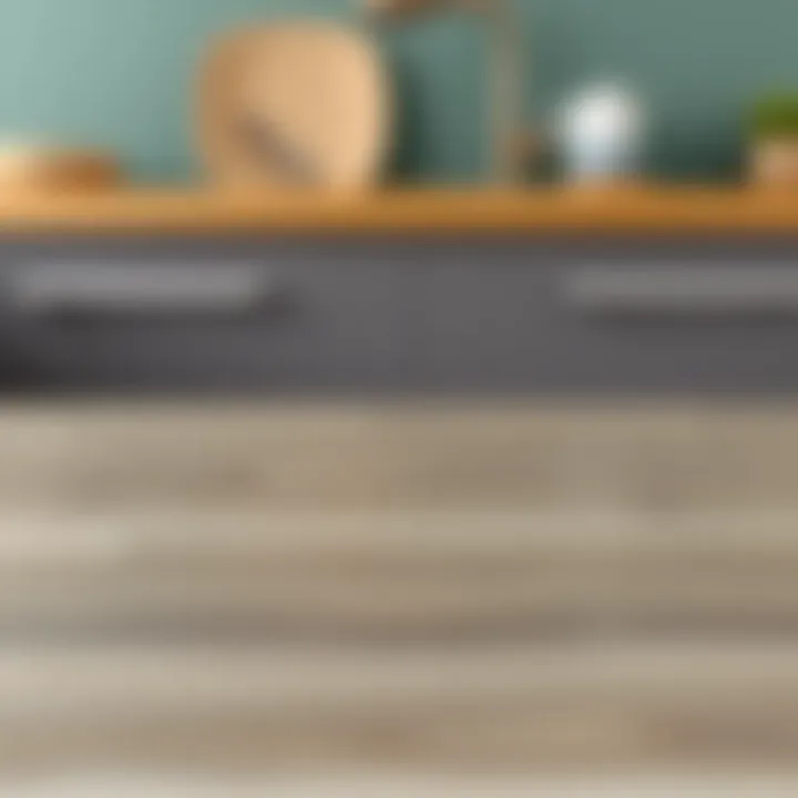 Close-up of durable laminate surface