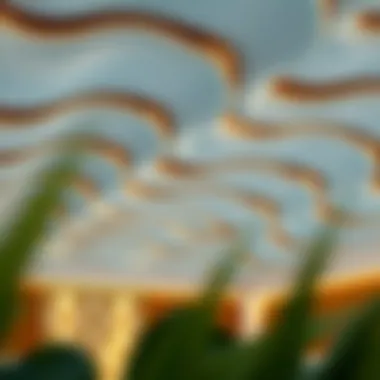 Contemporary materials used in pool ceiling architecture