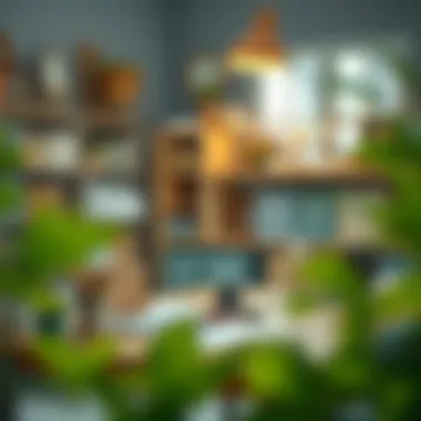 Creative DIY project setup in a home workspace