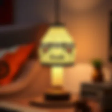 Customized lamp showcasing personal creativity and style