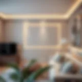 Elegant decorative strip enhancing interior aesthetics