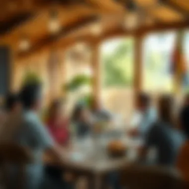 A community gathering to discuss recovery efforts