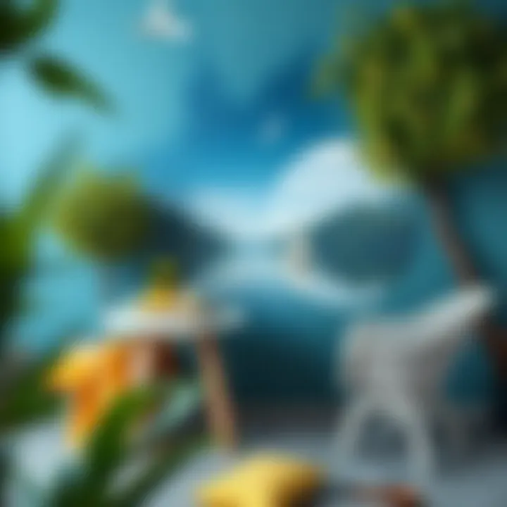 Creative DIY project using lake paint