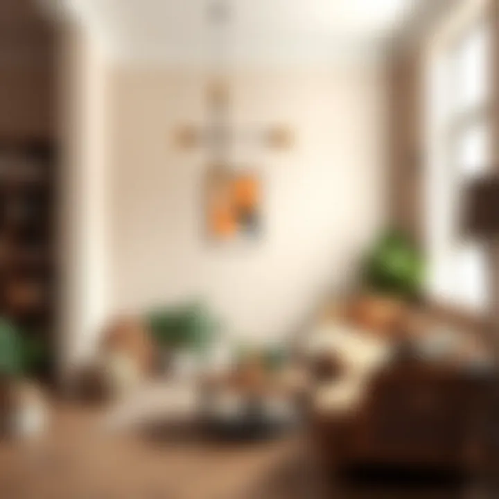 Interior room showcasing color impact of paint