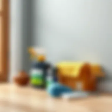 Choosing the right materials for wall cleaning.