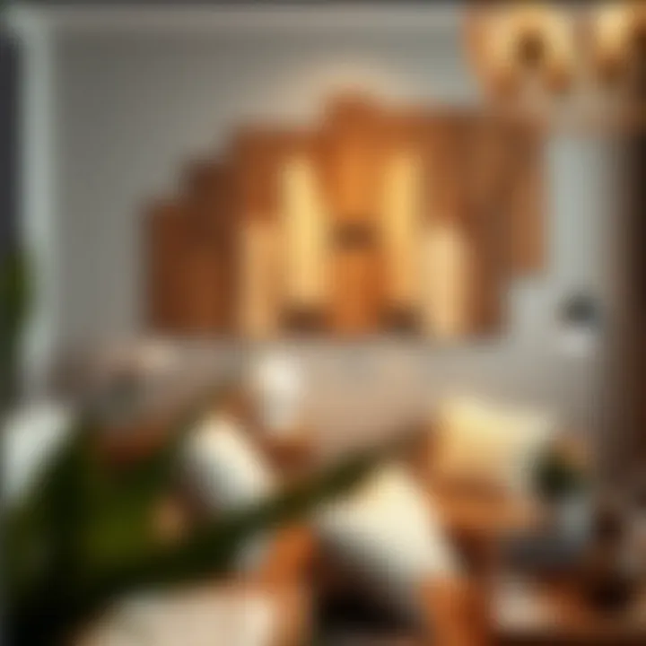 Creative wall art using wood panels