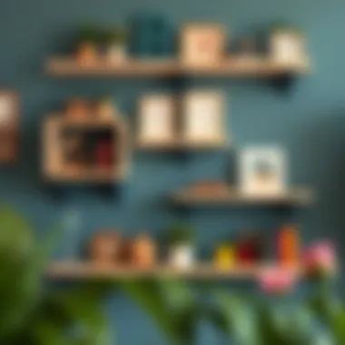 Personalized wall shelves enhancing decor