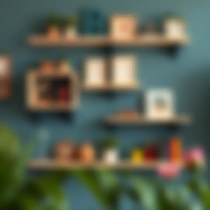 Personalized wall shelves enhancing decor