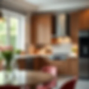 Elegant kitchen decor enhancing the aesthetic appeal