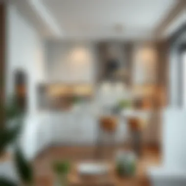 Elegant kitchen layout highlighting spatial balance