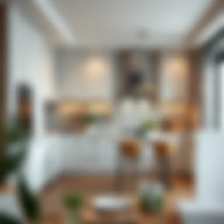 Elegant kitchen layout highlighting spatial balance