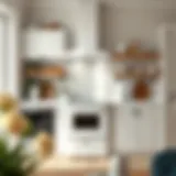 Elegant white appliance in a modern kitchen setting