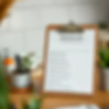 A checklist of practical cleaning tips displayed on a clipboard