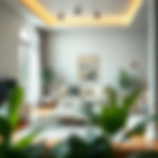 The Essence of a Clean Living Space A serene and tidy living room showcasing cleanliness and organization