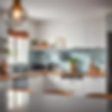 An inviting kitchen with innovative storage solutions and chic appliances