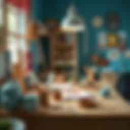 Creative workspace for crafting