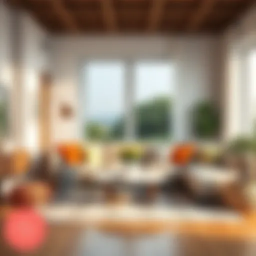 Refreshing Atmosphere Fresh air in a living room after odor removal