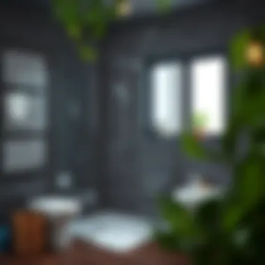 Final setup of the shower set