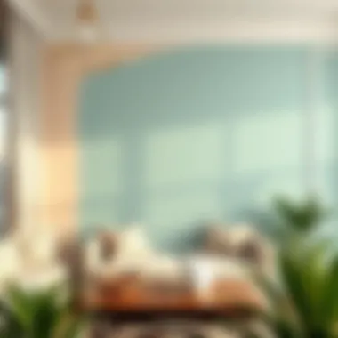 A beautifully painted wall showcasing acrylic paint finish.