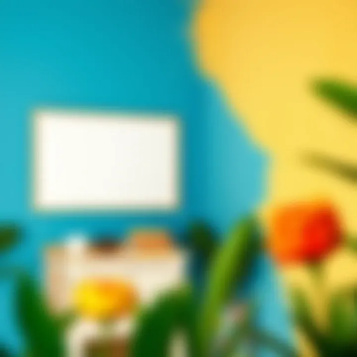 Finished painted wall