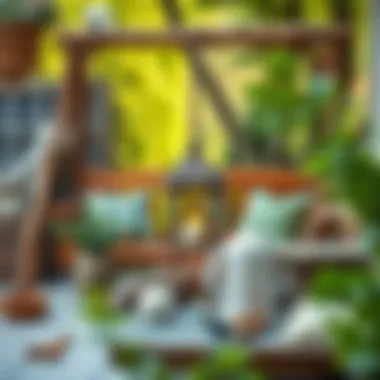 Selection of materials for garden swing construction