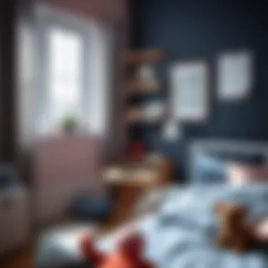 Personalized decor elements in a teenager's room